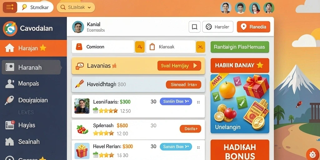 Screenshot interaksi antar pemain yang seru.
