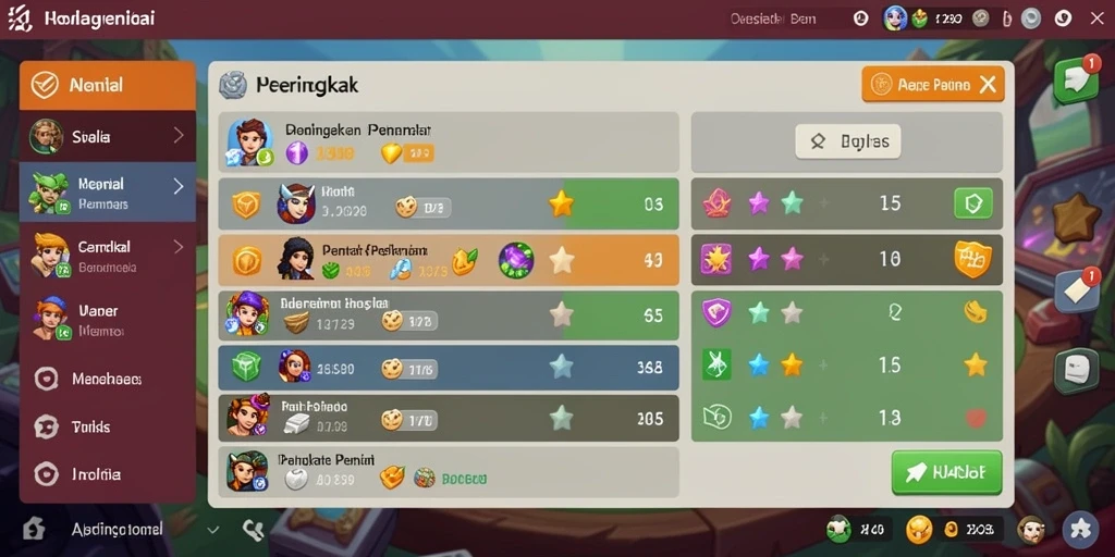 Screenshot menggambarkan item spesial yang dapat diperoleh dalam permainan.