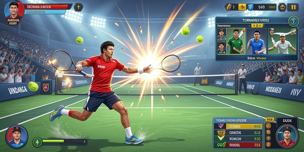 Tangkapan layar dari mode multiplayer dengan teman-teman.