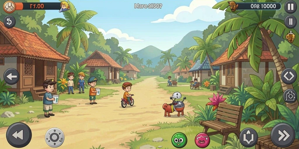 Tantangan menarik yang menunggu di setiap level permainan.