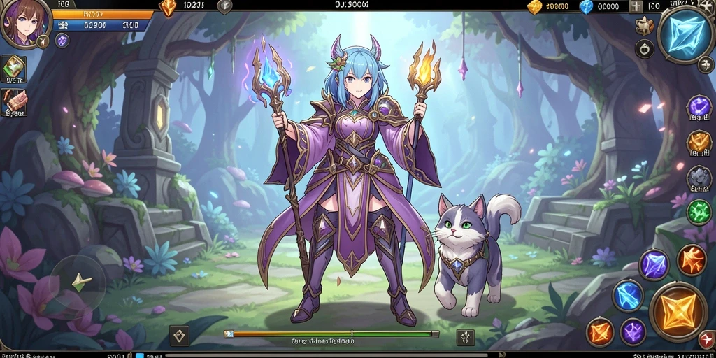 Screenshot memperlihatkan koleksi power-up yang didapat.