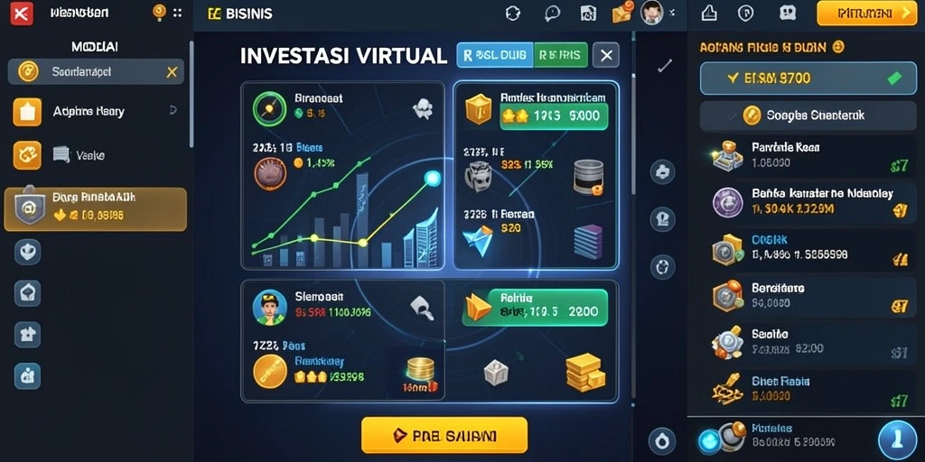 Menu intuitif untuk akses cepat ke permainan.